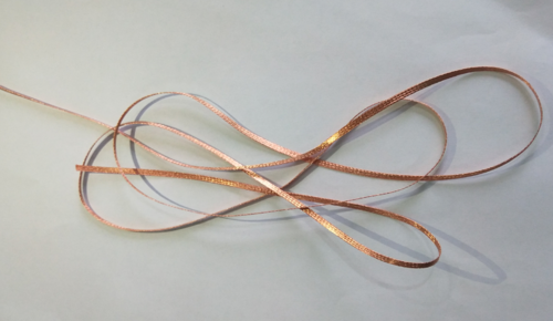 025mm极细铜丝编织带,裸铜散热编织带